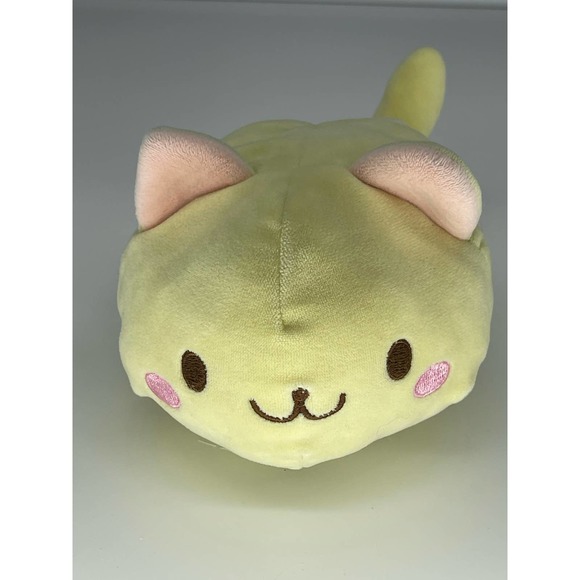 Mochi Fuwa Maru Nyan Cat Small Plush - Lemon Yellow - Picture 7 of 7